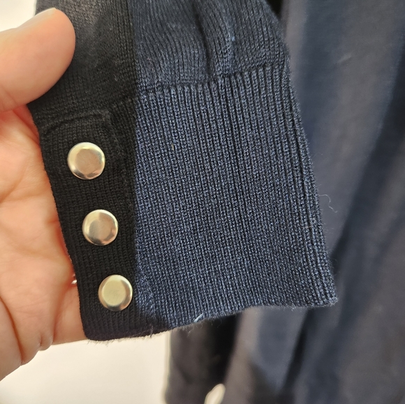 Joan Vass/ Black Cardigan - Picture 5 of 6
